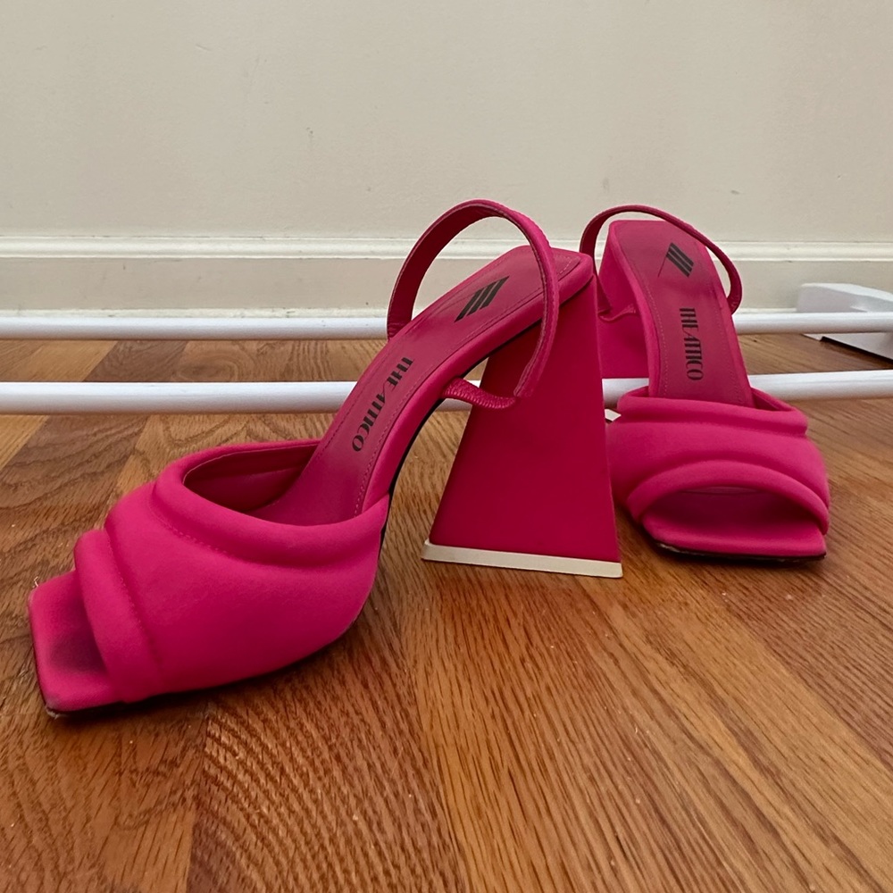 REPOSH Attico Pink Chunky Heels size 37